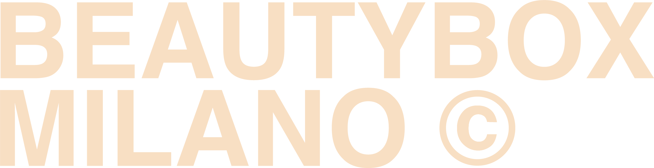 Beauty Box Milano logo beige